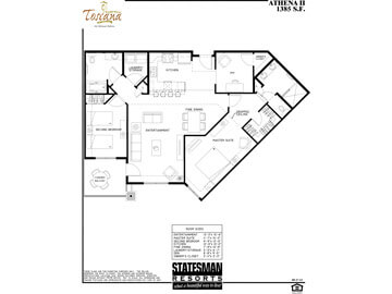 condo rentals in phoenix az - athenaii floorplan