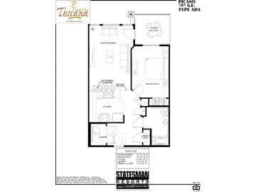condo rentals in phoenix az - floorplan picaso