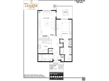 condo rentals in phoenix az - floorplan vallencia