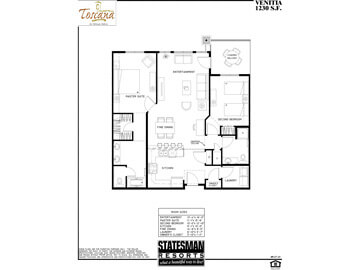 condo rentals in phoenix az - floorplan venitia